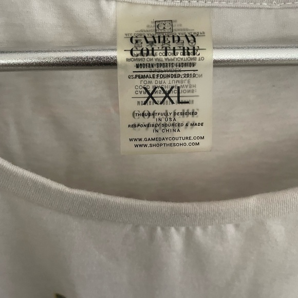 Baylor Gray and White Relaxed Long Sleeve T Shirt - Picture 3 of 6